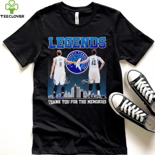 Legends Ricky Rubio Kevin Love thank you for the memories hoodie, sweater, longsleeve, shirt v-neck, t-shirt