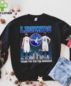 Legends Ricky Rubio Kevin Love thank you for the memories hoodie, sweater, longsleeve, shirt v-neck, t-shirt