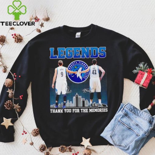 Legends Ricky Rubio Kevin Love thank you for the memories hoodie, sweater, longsleeve, shirt v-neck, t-shirt