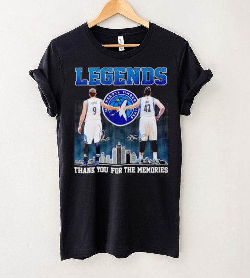 Legends Ricky Rubio Kevin Love thank you for the memories hoodie, sweater, longsleeve, shirt v-neck, t-shirt