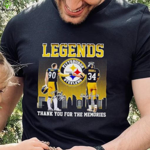 Legends T. J Watt and Andy Russell thank you for the memories shirt