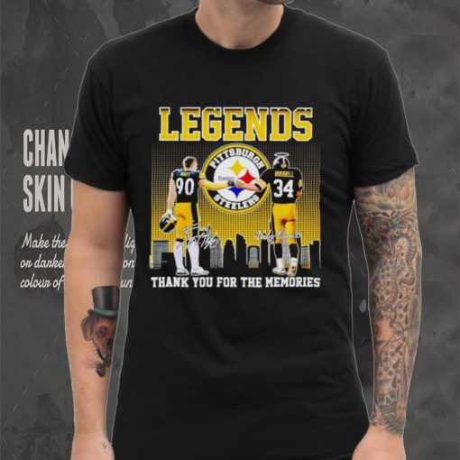 Legends T. J Watt and Andy Russell thank you for the memories shirt