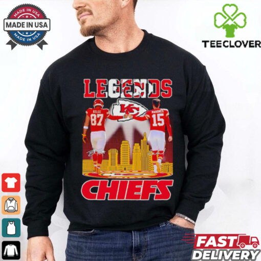Legends Travis Kelce and Patrick Mahomes Chiefs shirt