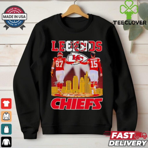 Legends Travis Kelce and Patrick Mahomes Chiefs shirt