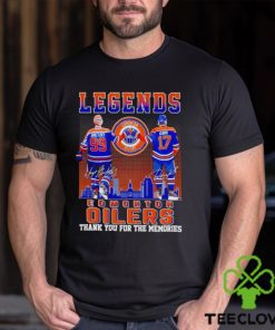 Legends Wayne Gretzky and Jari Kurri Edmonton Oilers thank you for the memories hoodie, sweater, longsleeve, shirt v-neck, t-shirt