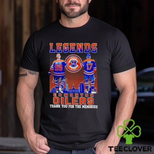 Legends Wayne Gretzky and Jari Kurri Edmonton Oilers thank you for the memories hoodie, sweater, longsleeve, shirt v-neck, t-shirt