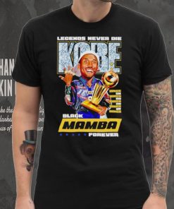 Legends never die Kobe Black Mamba forever Rings on shirt