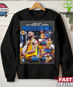 Legion hoops Los Angeles Lakers projected starting 5 shirt 2 Legion hoops Los Angeles Lakers projected starting 5 shirt