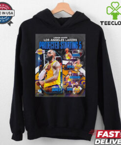 Legion hoops Los Angeles Lakers projected starting 5 shirt 3 Legion hoops Los Angeles Lakers projected starting 5 shirt
