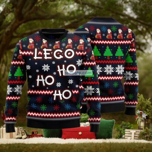 Lego Hohoho Blue Cool Ugly Christmas Sweater