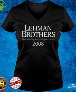 Lehman Brothers Risk Management Department 2008 Shirts