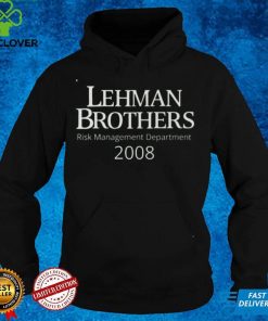 Lehman Brothers Risk Management Department 2008 Shirts