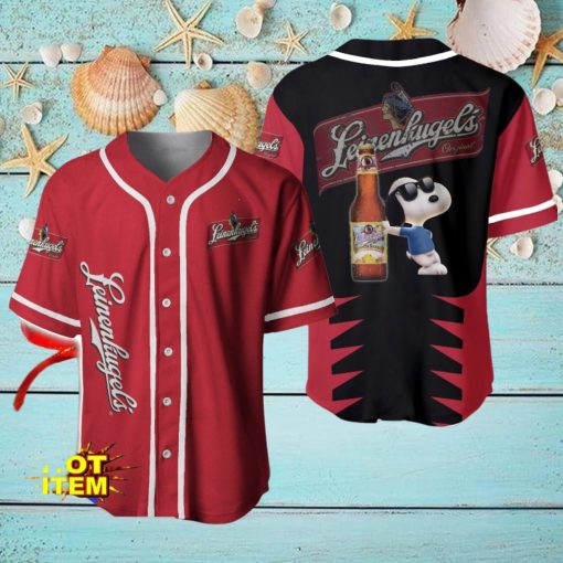 Leinenkugel’s Snoopy Baseball Jersey Shirt For Snoopy Lovers Gift Ideas