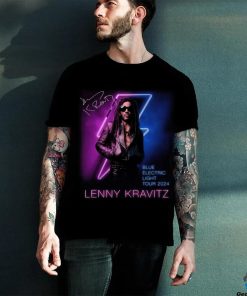 Lenny Kravitz Electric Blue Light Tour 2024 Signature Unisex T Shirt