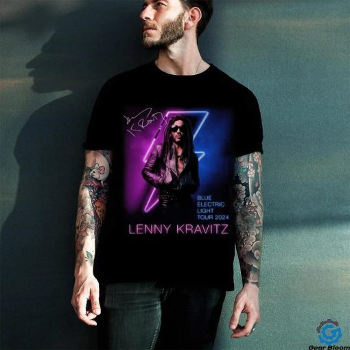 Lenny Kravitz Electric Blue Light Tour 2024 Signature Unisex T Shirt