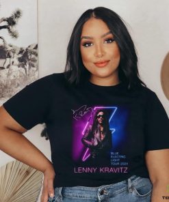 Lenny Kravitz Electric Blue Light Tour 2024 Signature Unisex T Shirt