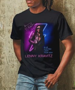Lenny Kravitz Electric Blue Light Tour 2024 Signature Unisex T Shirt