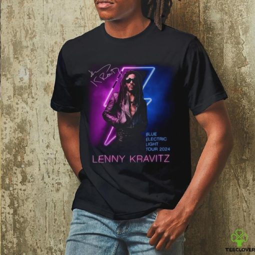 Lenny Kravitz Electric Blue Light Tour 2024 Signature Unisex T Shirt