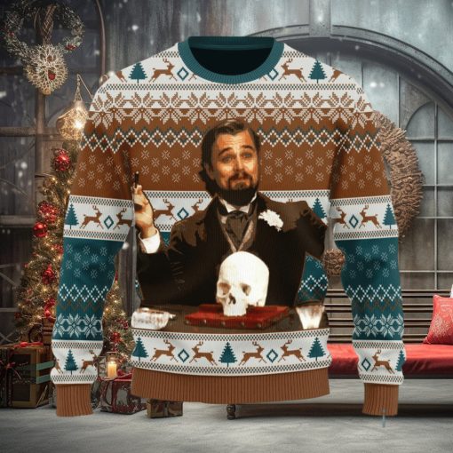 Leo DiCaprio Django Unchained Merry Chrismas Ugly Christmas Sweater Christmas Gift For Men And Women