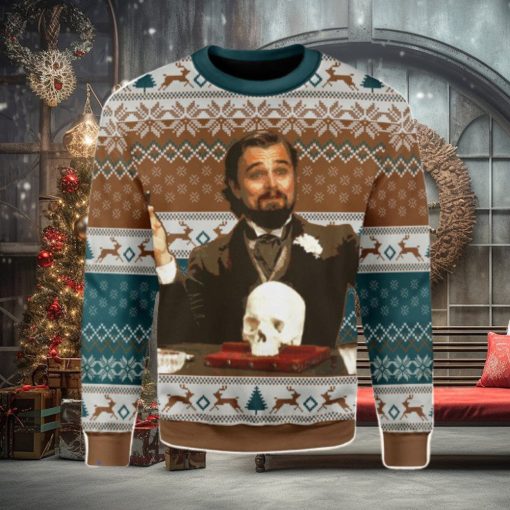 Leo DiCaprio Django Unchained Merry Chrismas Ugly Christmas Sweater Xmas Gift Men And Women Christmas Sweater