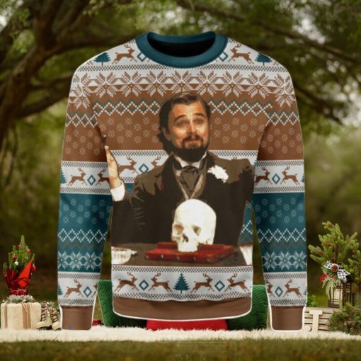Leo DiCaprio Django Unchained Merry Chrismas Ugly Christmas Sweater Xmas Gift Men And Women Christmas Sweater