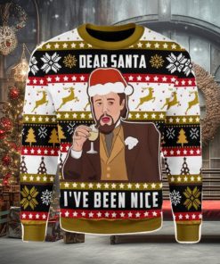 Leo I’ve Been Nice Santa Ugly Christmas Sweater Xmas Gift Men And Women Christmas Sweater