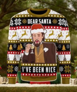 Leo I’ve Been Nice Santa Ugly Christmas Sweater Xmas Gift Men And Women Christmas Sweater