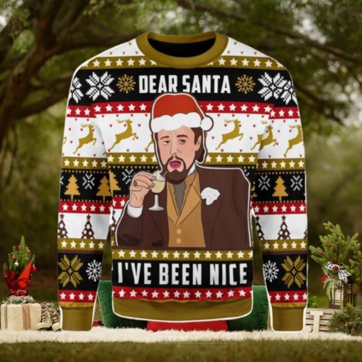 Leo I’ve Been Nice Santa Ugly Christmas Sweater Xmas Gift Men And Women Christmas Sweater