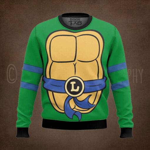 Leo Outfit Teenage Mutant Ninja Turtles Ugly Christmas Sweater