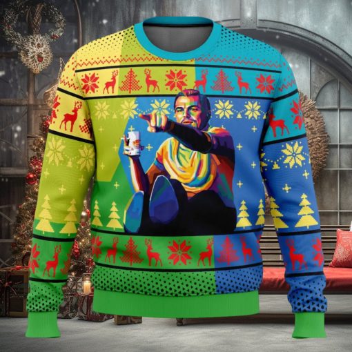 Leo Pointing Once Upon A Time Ugly Christmas Sweater