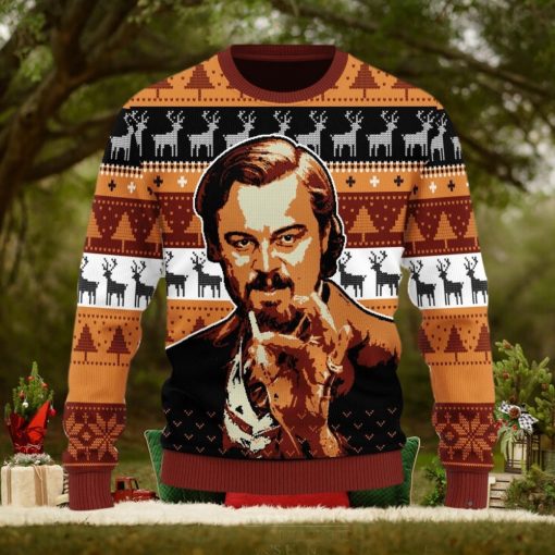 Leo Pointing Ugly Christmas Sweater Christmas Gift For Men And Women