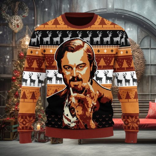 Leo Pointing Ugly Christmas Sweater Christmas Gift For Men And Women