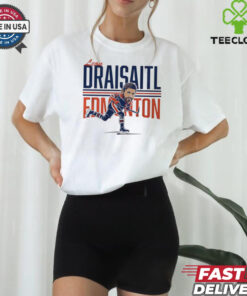 Leon Draisaitl Edmonton Oilers Hockey center ice caricature shirt