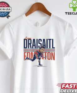Leon Draisaitl Edmonton Oilers Hockey center ice caricature shirt