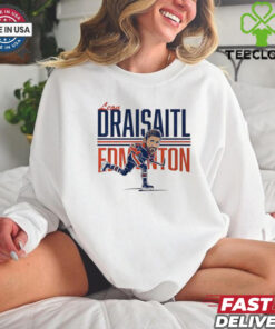 Leon Draisaitl Edmonton Oilers Hockey center ice caricature shirt