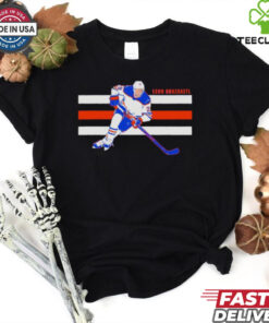 Leon Draisaitl Edmonton Oilers Hockey superstar stripe shirt