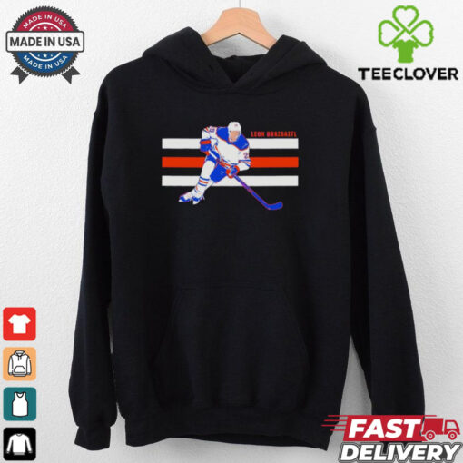 Leon Draisaitl Edmonton Oilers Hockey superstar stripe shirt