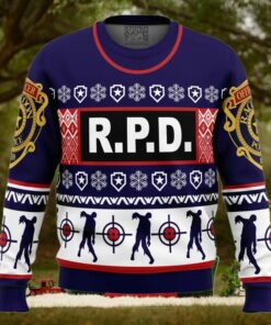 Leon Kennedy Bad Things Dead by Daylight Ugly Christmas Sweater