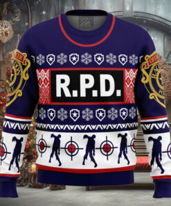 Leon Kennedy Bad Things Dead by Daylight Ugly Christmas Sweater