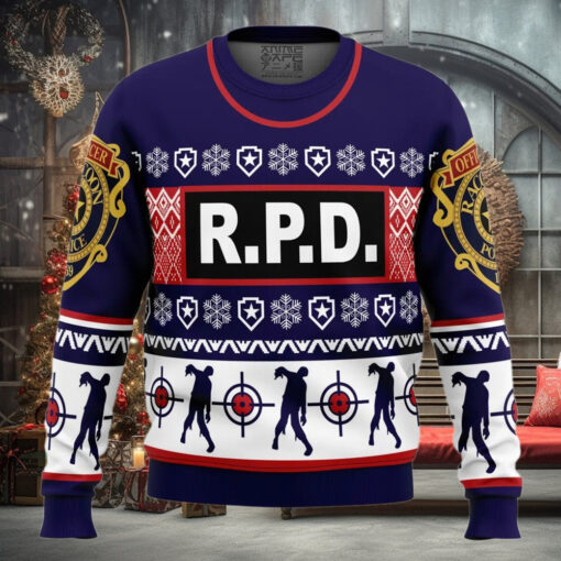Leon Kennedy Bad Things Dead by Daylight Ugly Christmas Sweater