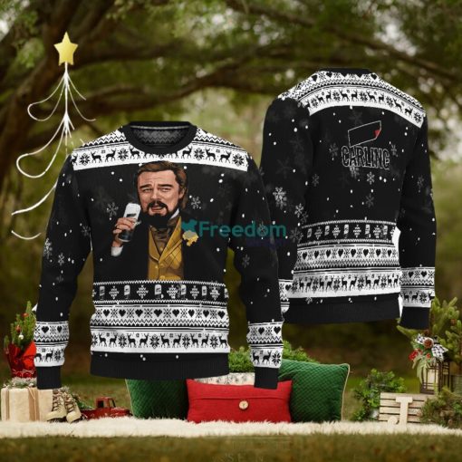 Leonardo Dicaprio Drink Beer Carling Black Funny Ugly Christmas Sweater Gift For Fans