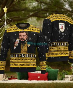 Leonardo Dicaprio Drink Beer Spaten Black Funny Ugly Christmas Sweater Gift For Fans