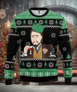 Leonardo Dicaprio Drinking Meme Womens Ugly Sweater