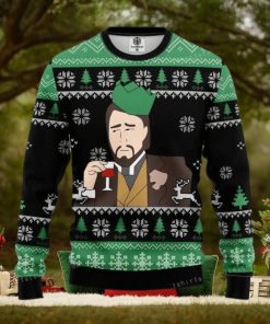 Leonardo Dicaprio Drinking Meme Womens Ugly Sweater