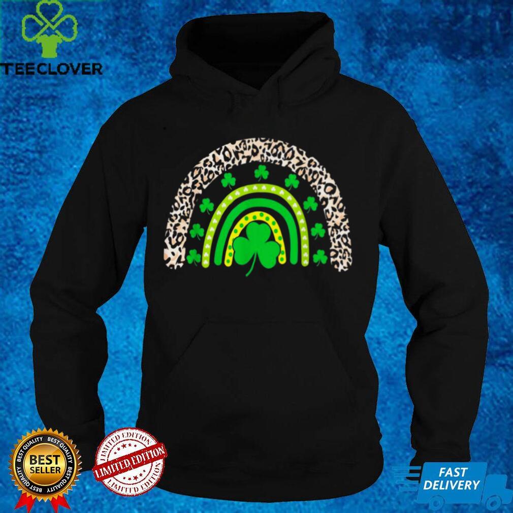 Leopard Cute Rainbow St Patricks Day Shamrock Lucky Shirt Leopard Cute Rainbow St Patricks Day Shamrock Lucky Shirt