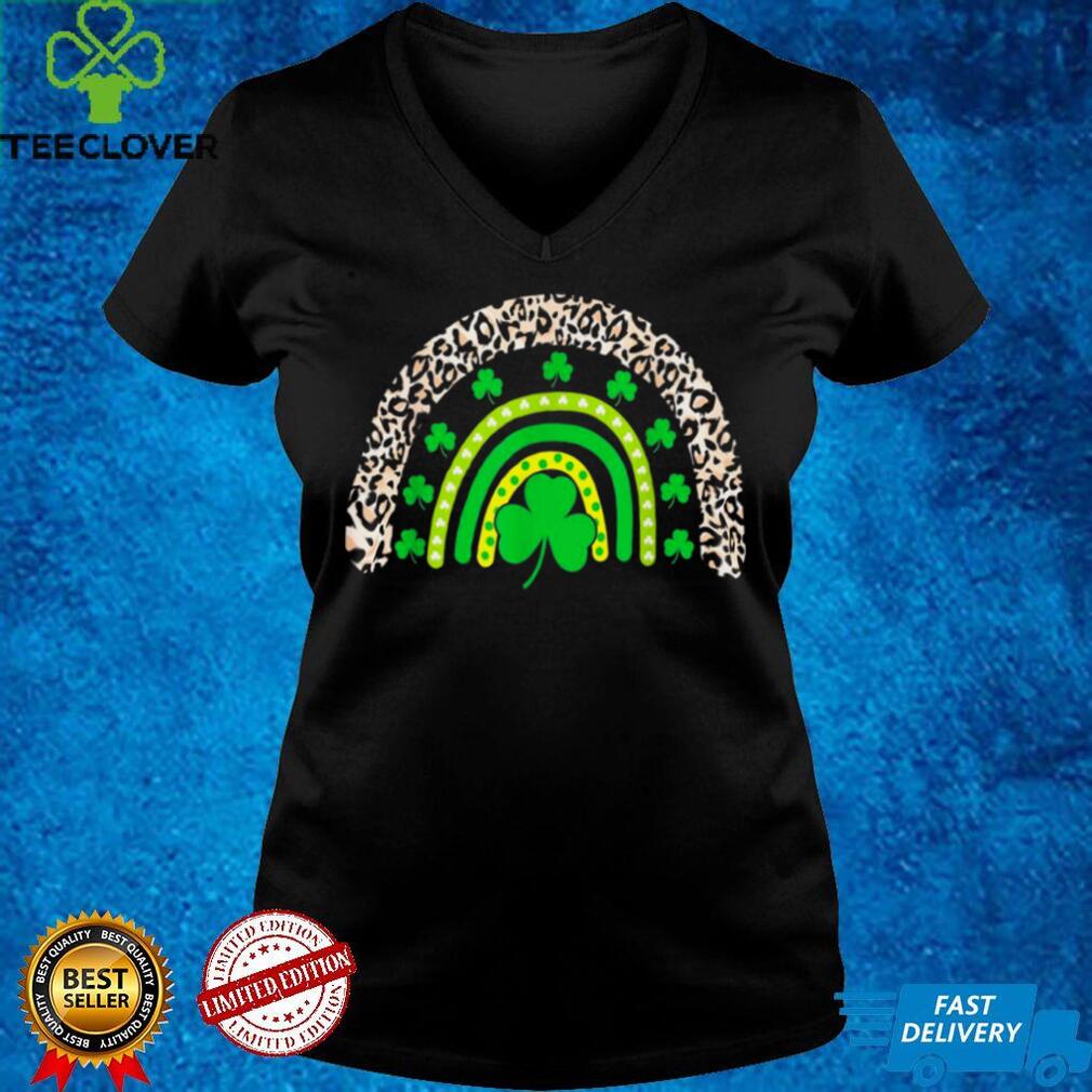 Leopard Cute Rainbow St Patricks Day Shamrock Lucky Shirt Leopard Cute Rainbow St Patricks Day Shamrock Lucky Shirt