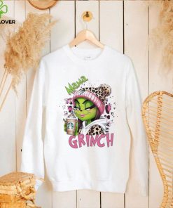 Leopard Pink Mama Grinch starbucks Shirt