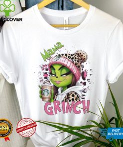 Leopard Pink Mama Grinch starbucks Shirt