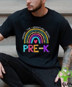 Leopard Rainbow Pre K Where The Adventure Begins Shirt