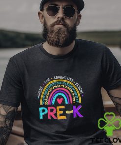 Leopard Rainbow Pre K Where The Adventure Begins Shirt